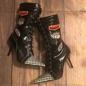 Ellie Racing Stilettos -  Size 9